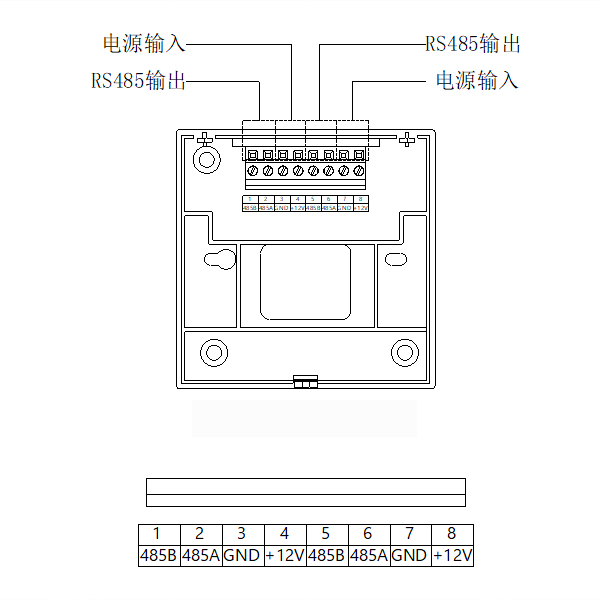 XW-210P溫濕度傳感器接線、端子說(shuō)明